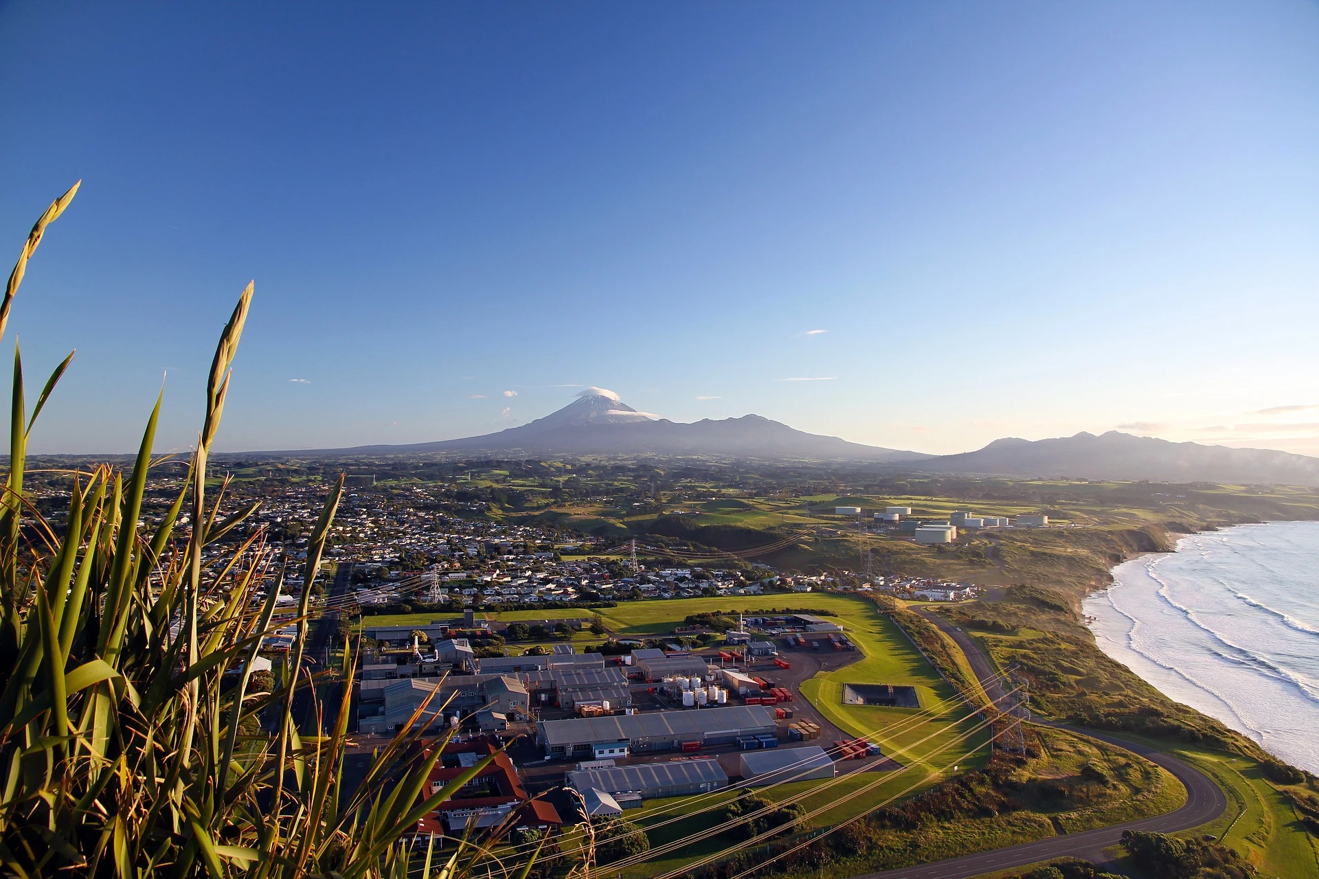 Scenic view of Taranaki