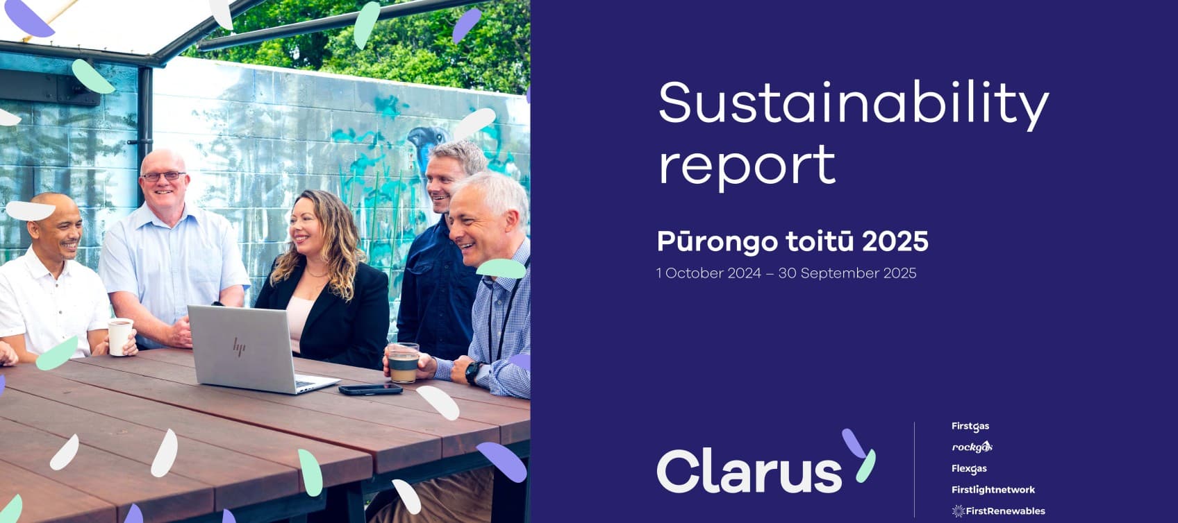 Clarus Sustainability Report title page