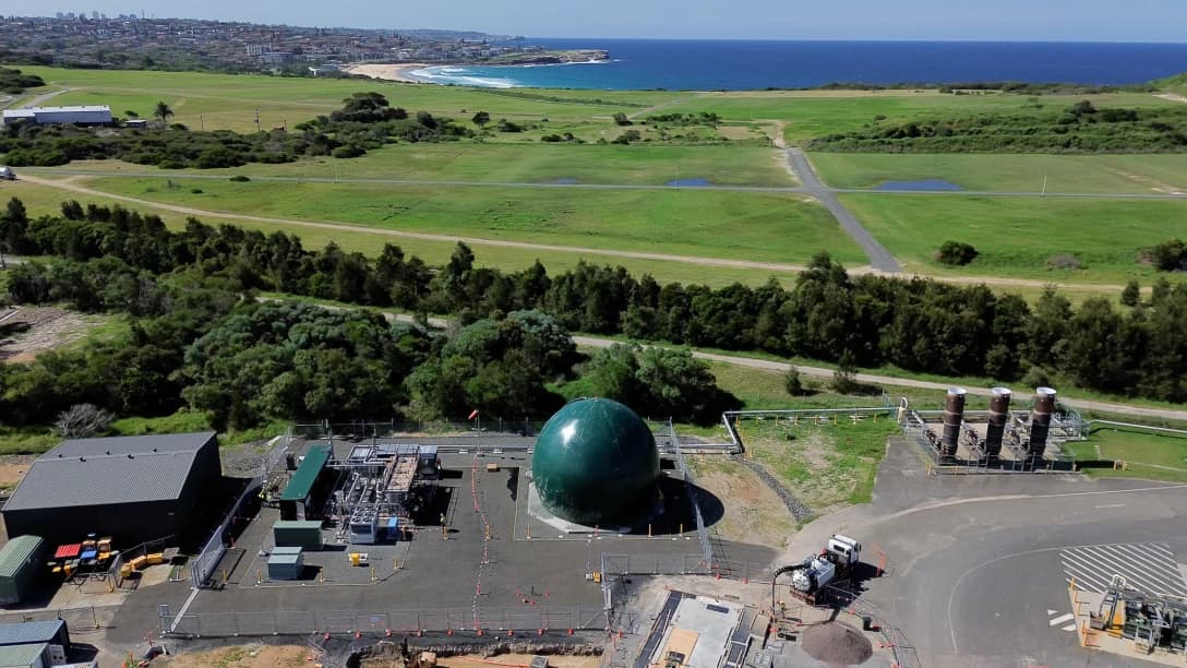Jemena Biomethane Injection Plant Aerial View