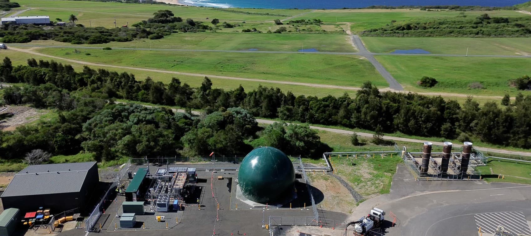 Jemena Biomethane Injection Plant Aerial View