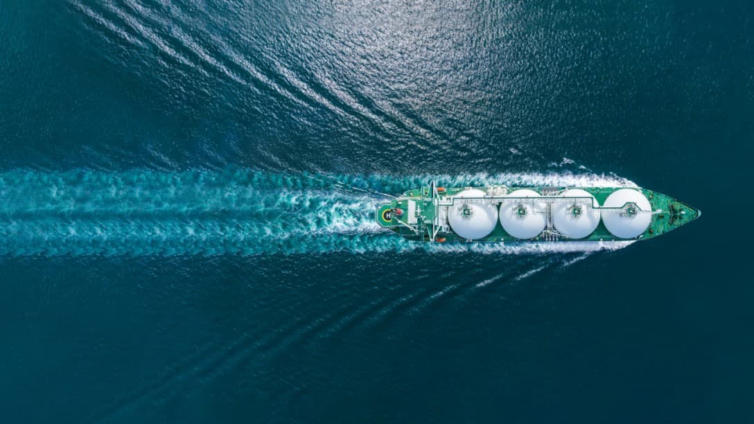 iStock image of LPG tanker at sea